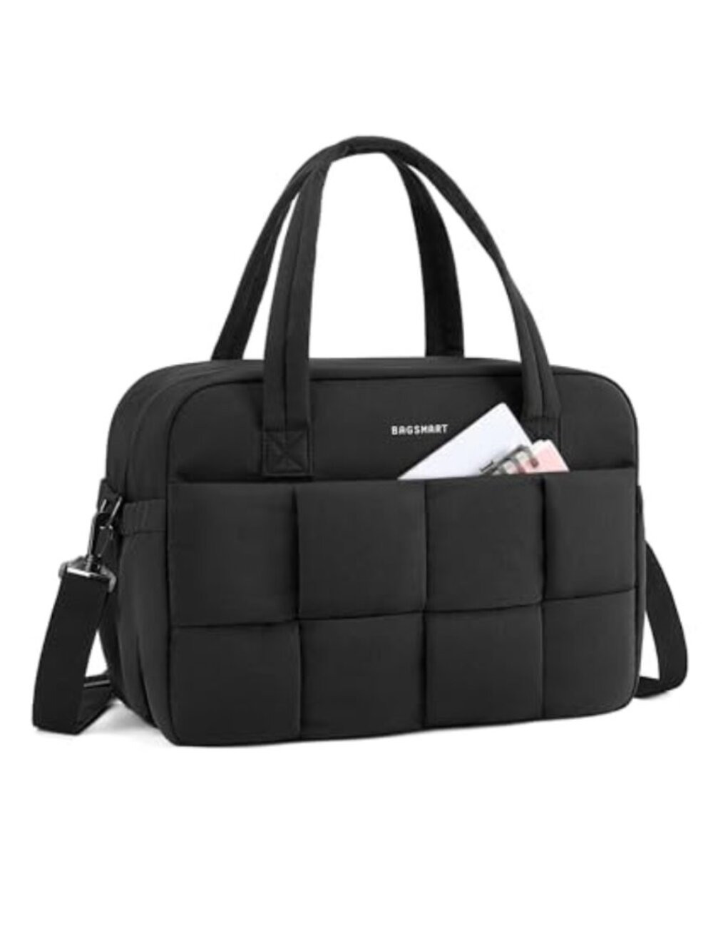 29L Nylon Travel Duffle Weekender Gym Bag with Laptop Sleeve